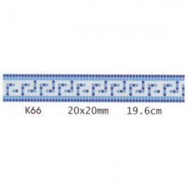 Friza mozaic sticla K66 suport hartie 20x20 cm